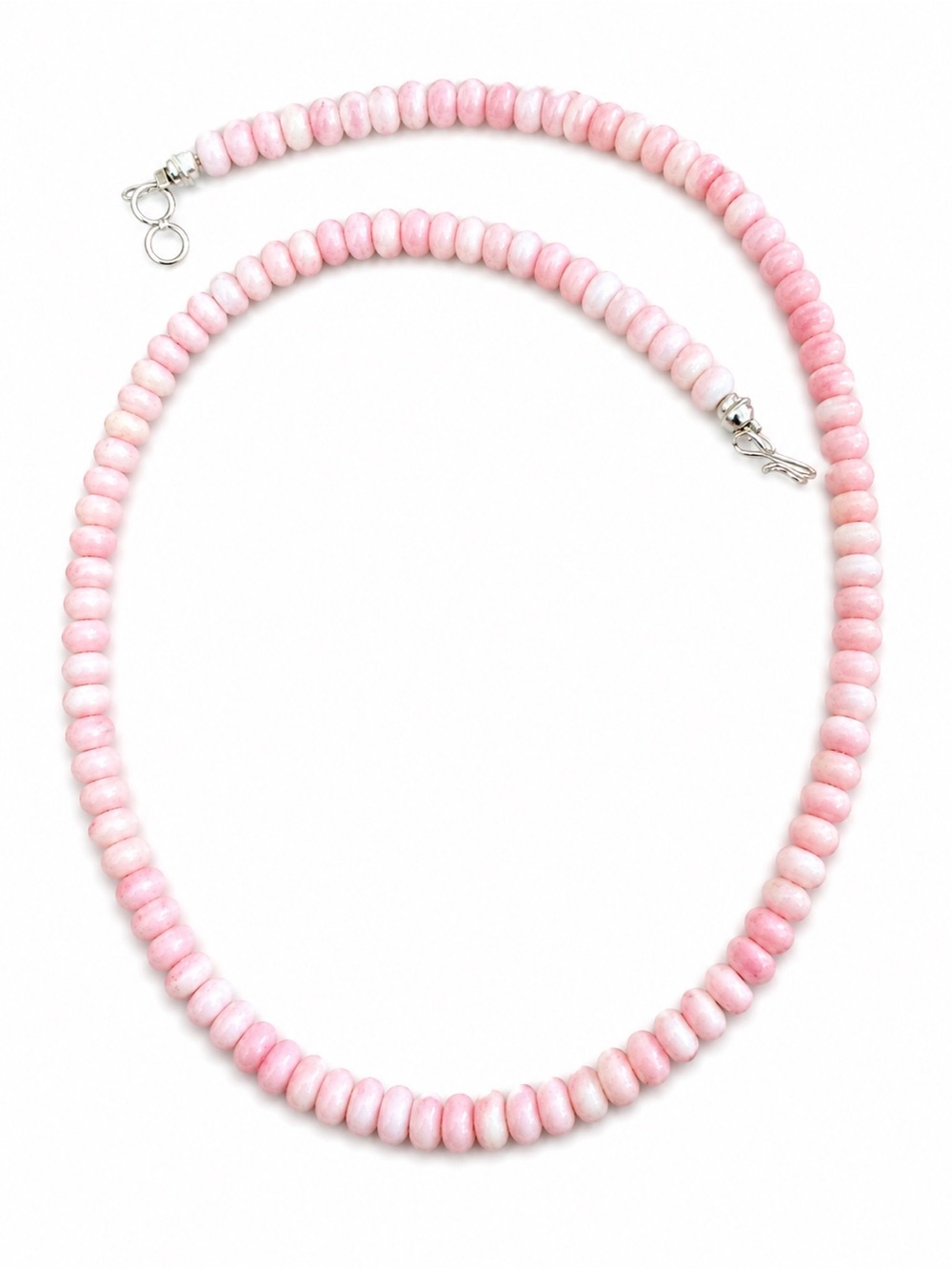 Pink Conch Shell 18” handmade pearl necklace